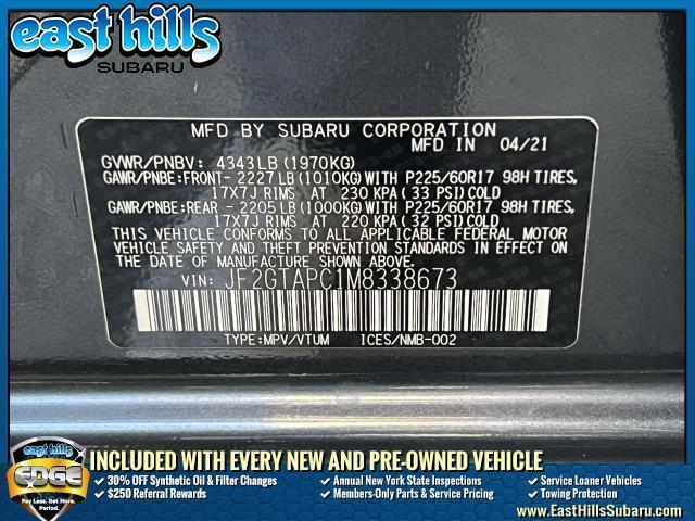 used 2021 Subaru Crosstrek car, priced at $24,599