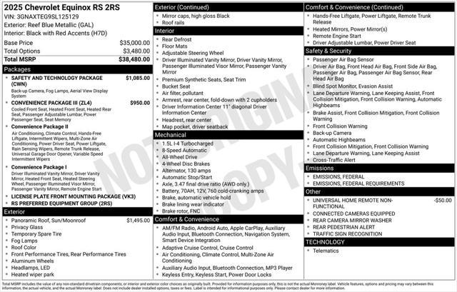 used 2025 Chevrolet Equinox car, priced at $35,980