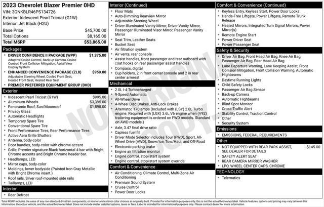 used 2023 Chevrolet Blazer car, priced at $38,492