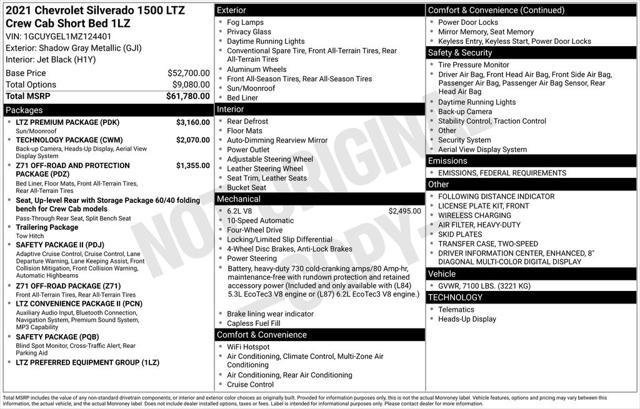 used 2021 Chevrolet Silverado 1500 car, priced at $39,249