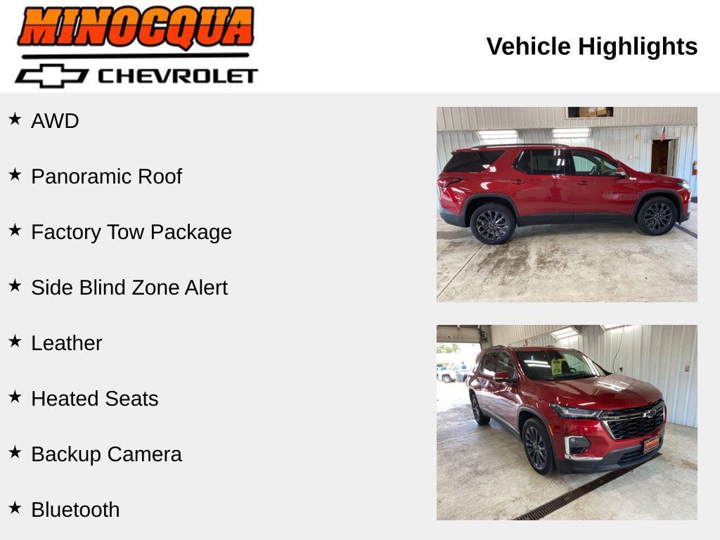 used 2023 Chevrolet Traverse car, priced at $37,980