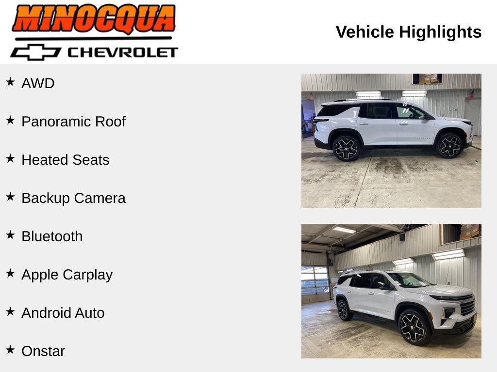 new 2026 Chevrolet Traverse car, priced at $60,475