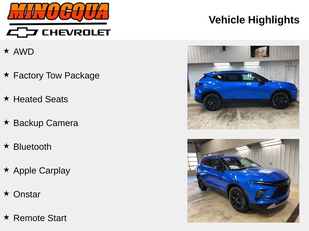 used 2024 Chevrolet Blazer car, priced at $31,980