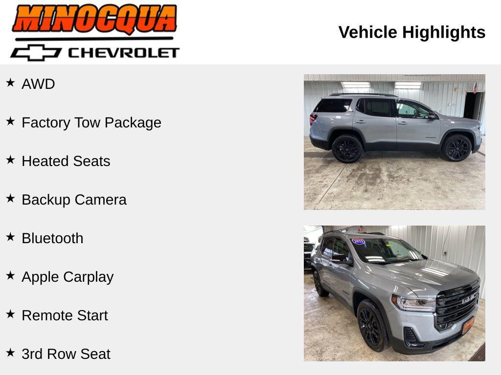 used 2023 GMC Acadia car, priced at $35,480