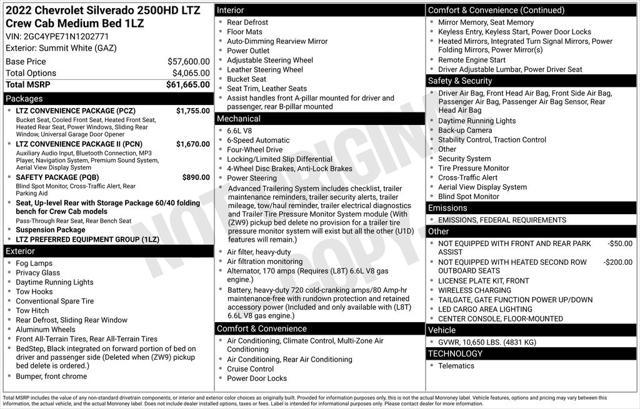 used 2022 Chevrolet Silverado 2500 car, priced at $45,900