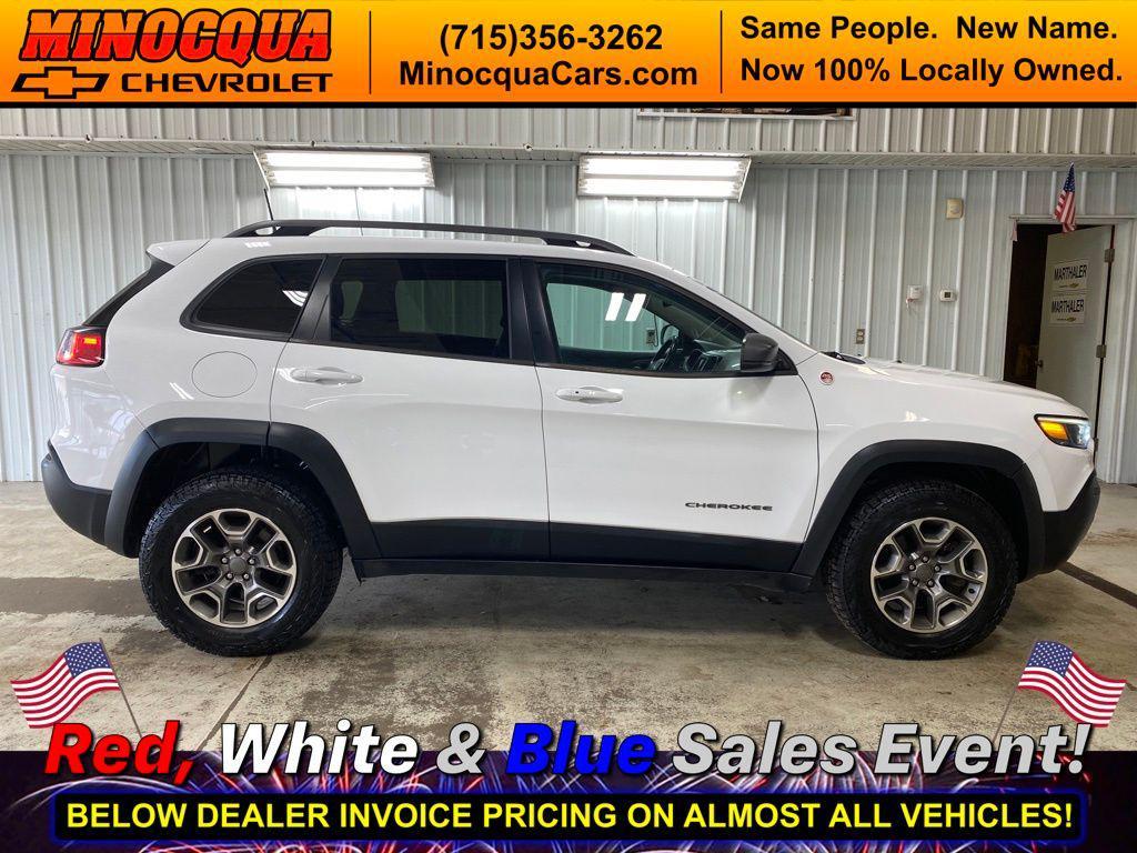 used 2021 Jeep Cherokee car, priced at $19,340