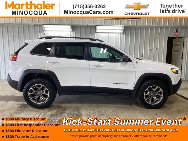 used 2021 Jeep Cherokee car, priced at $19,700