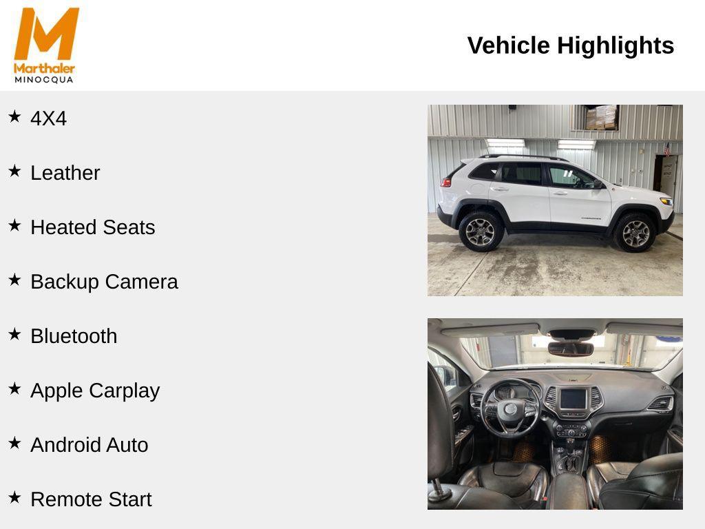 used 2021 Jeep Cherokee car, priced at $19,340