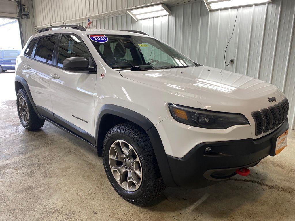 used 2021 Jeep Cherokee car, priced at $19,340
