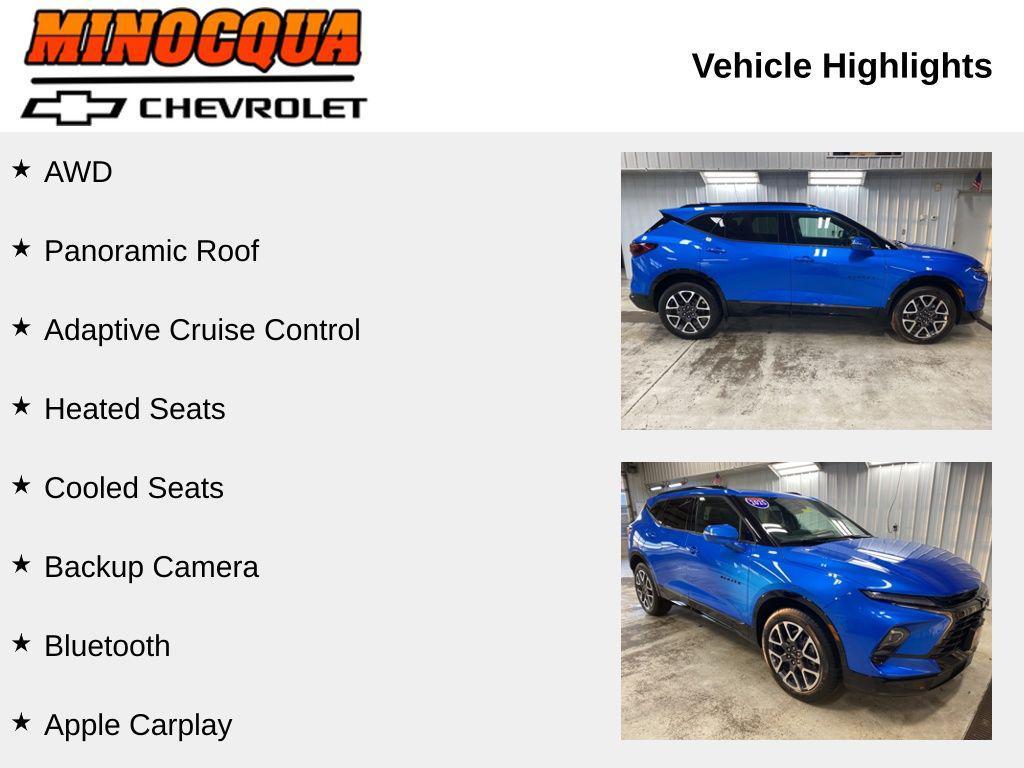 used 2025 Chevrolet Blazer car, priced at $44,980