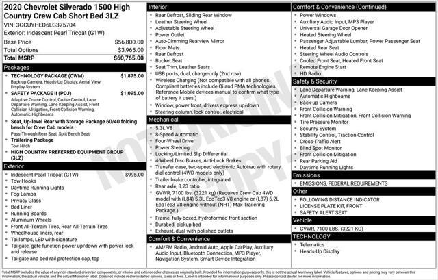 used 2020 Chevrolet Silverado 1500 car, priced at $41,999
