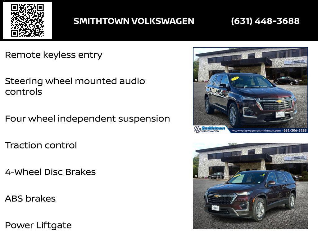 used 2022 Chevrolet Traverse car, priced at $25,200