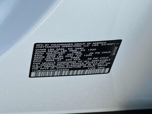 used 2021 Volkswagen Atlas Cross Sport car, priced at $23,495