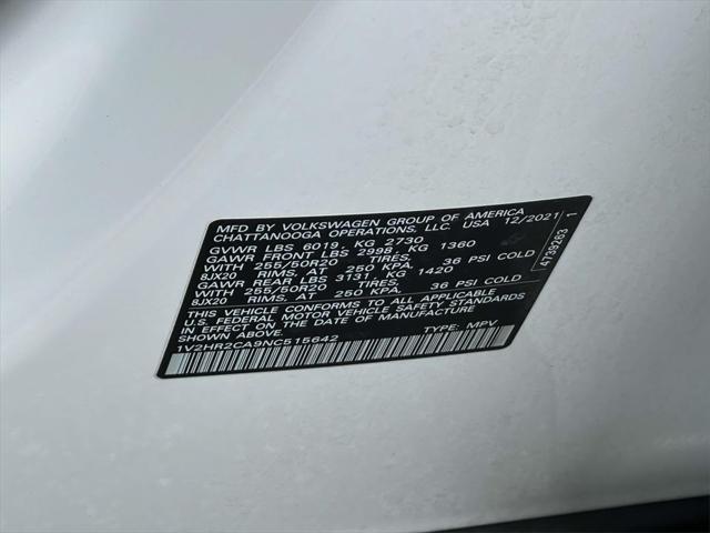 used 2022 Volkswagen Atlas car, priced at $22,495