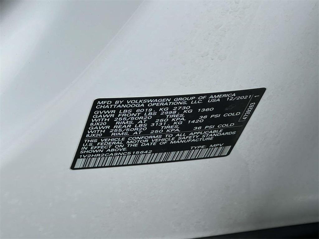 used 2022 Volkswagen Atlas car, priced at $21,995