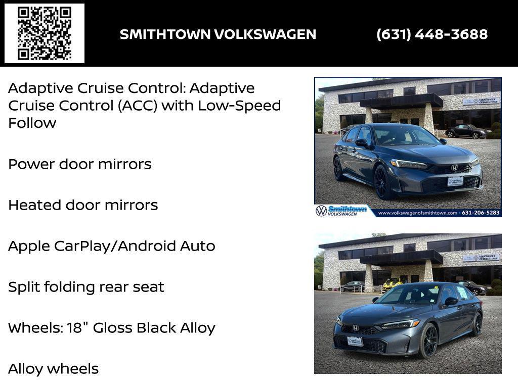 used 2025 Honda Civic car, priced at $20,652
