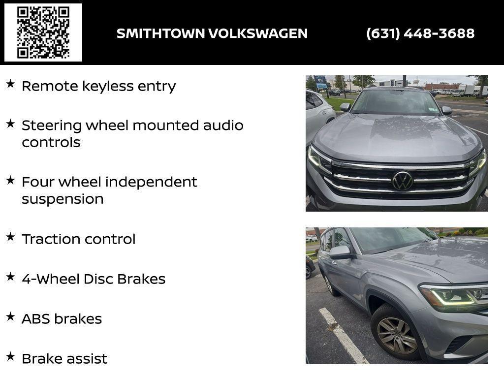 used 2021 Volkswagen Atlas car, priced at $18,941
