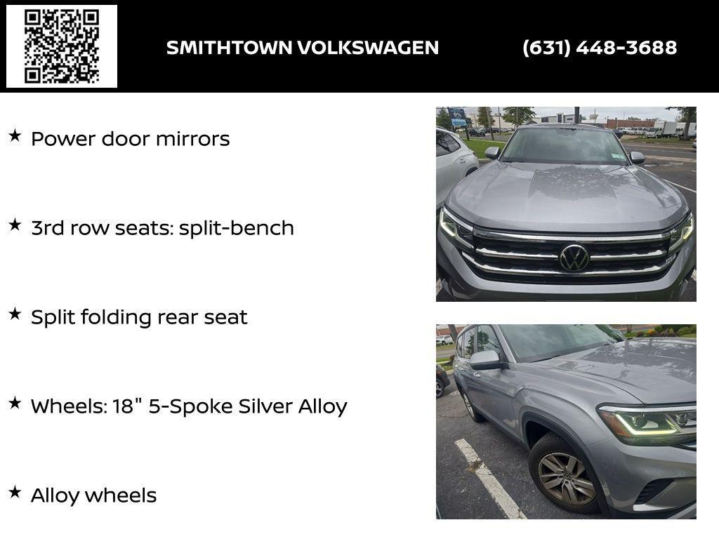 used 2021 Volkswagen Atlas car, priced at $18,941
