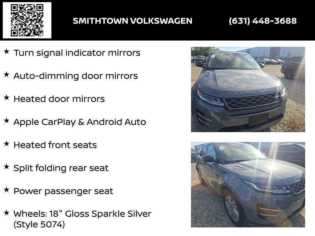 used 2022 Land Rover Range Rover Evoque car, priced at $27,386