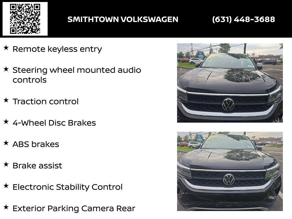 used 2022 Volkswagen Taos car, priced at $17,562