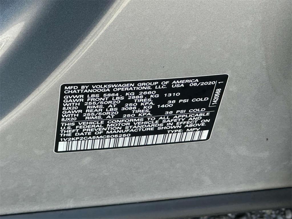used 2021 Volkswagen Atlas car, priced at $19,995