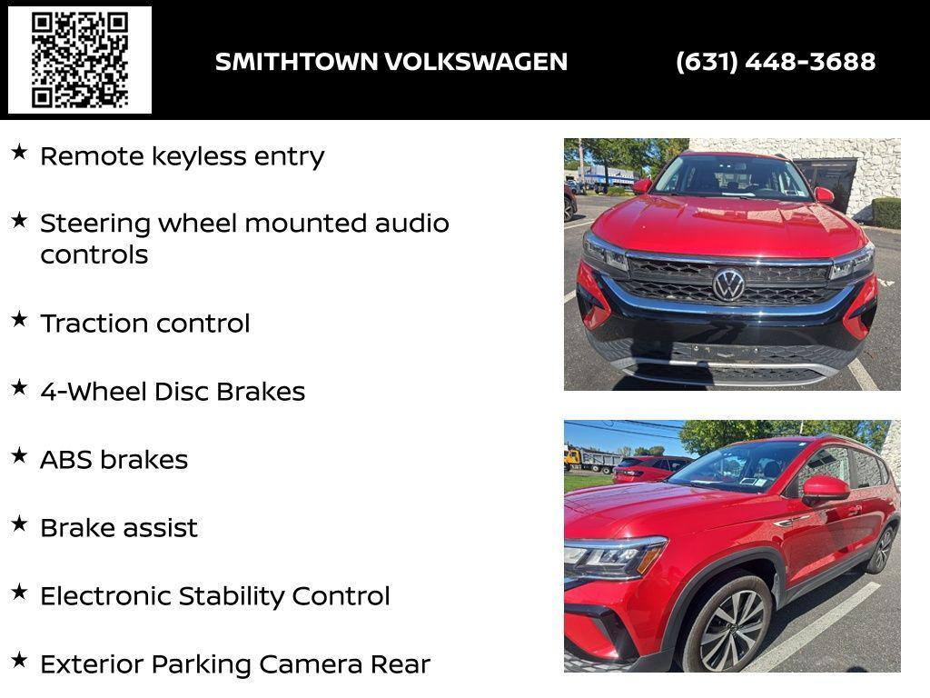 used 2022 Volkswagen Taos car, priced at $19,000