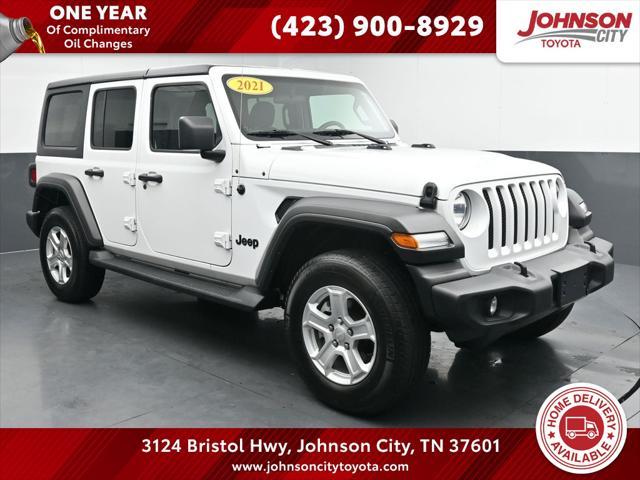 used 2021 Jeep Wrangler Unlimited car, priced at $28,577