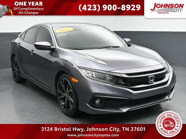 used 2021 Honda Civic car, priced at $20,173