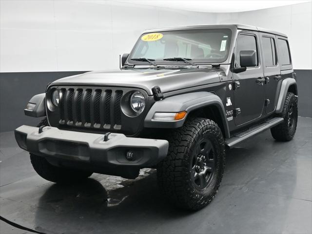 used 2018 Jeep Wrangler Unlimited car, priced at $19,497