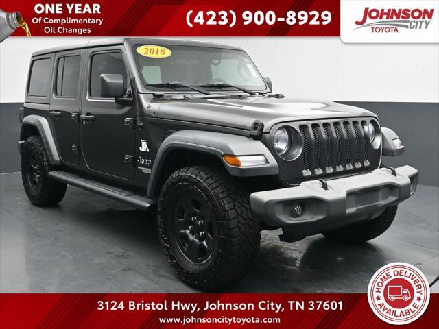 used 2018 Jeep Wrangler Unlimited car, priced at $20,485