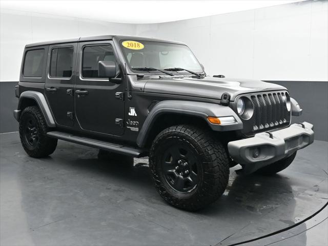 used 2018 Jeep Wrangler Unlimited car, priced at $19,497