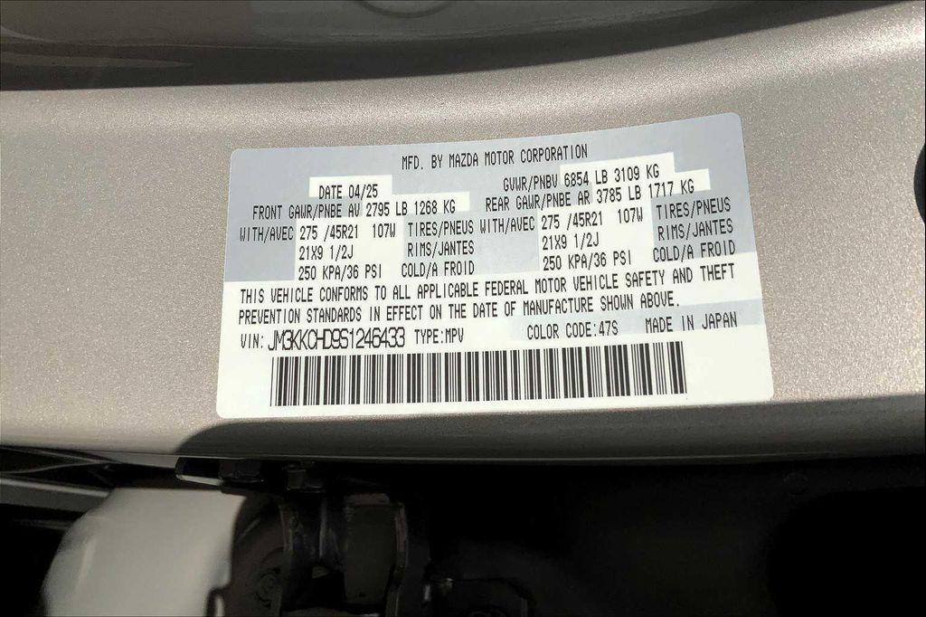 new 2025 Mazda CX-90 car, priced at $49,030