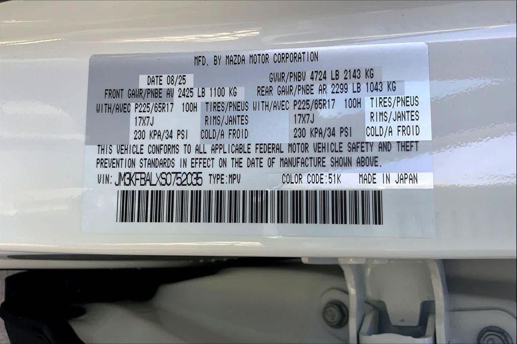 new 2025 Mazda CX-5 car, priced at $31,355