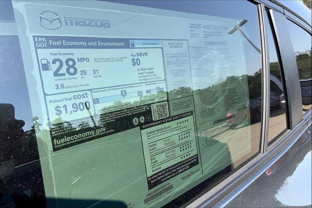 new 2025 Mazda CX-50 car, priced at $34,480