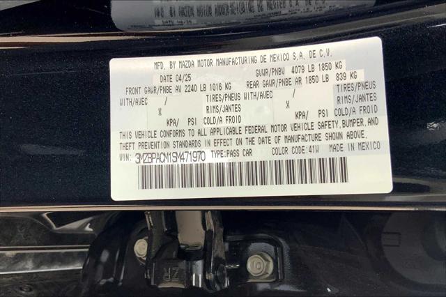 new 2025 Mazda Mazda3 car, priced at $28,125