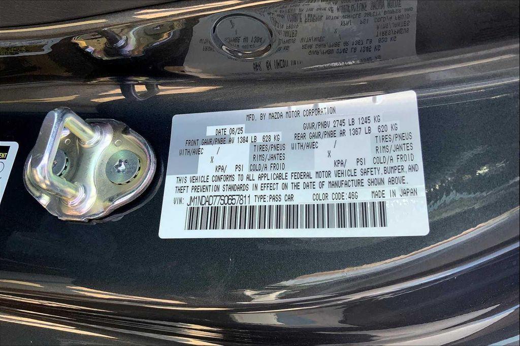 new 2025 Mazda MX-5 Miata car, priced at $37,080