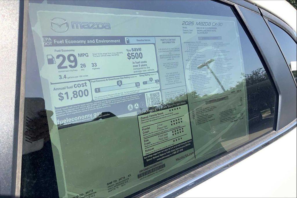 new 2025 Mazda CX-30 car, priced at $31,560