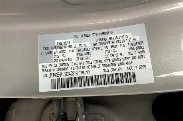 new 2025 Mazda CX-90 PHEV car, priced at $60,495