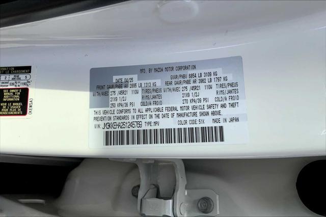new 2025 Mazda CX-90 PHEV car, priced at $61,990