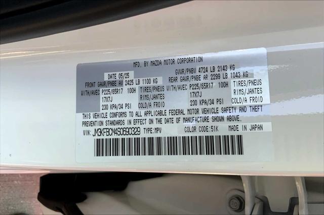 new 2025 Mazda CX-5 car, priced at $33,380