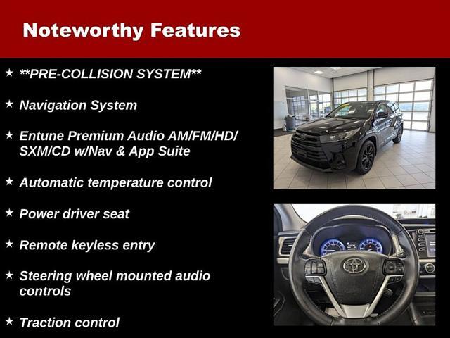 used 2019 Toyota Highlander car, priced at $27,700