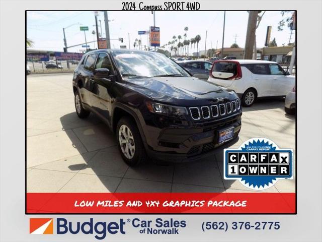 used 2024 Jeep Compass car, priced at $24,500