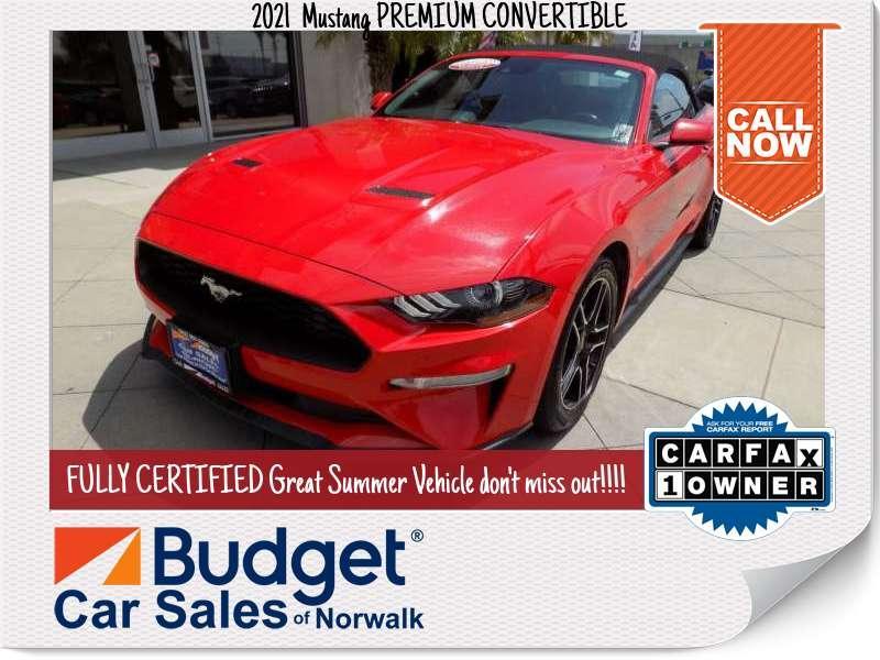 used 2021 Ford Mustang car, priced at $22,999
