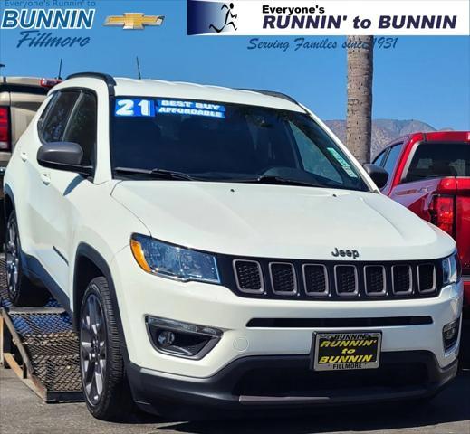 used 2021 Jeep Compass car, priced at $17,500