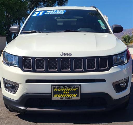 used 2021 Jeep Compass car, priced at $17,500