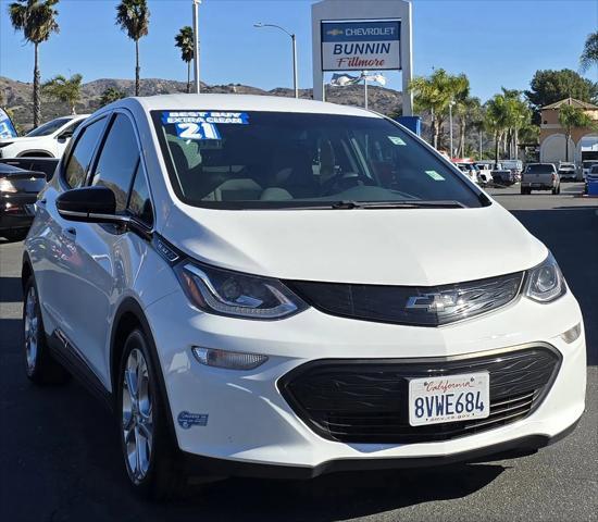 used 2021 Chevrolet Bolt EV car, priced at $14,805