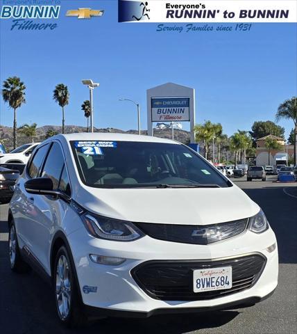 used 2021 Chevrolet Bolt EV car, priced at $14,805