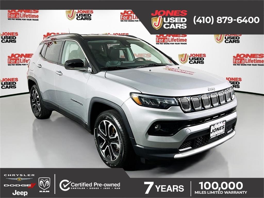 used 2022 Jeep Compass car, priced at $23,946