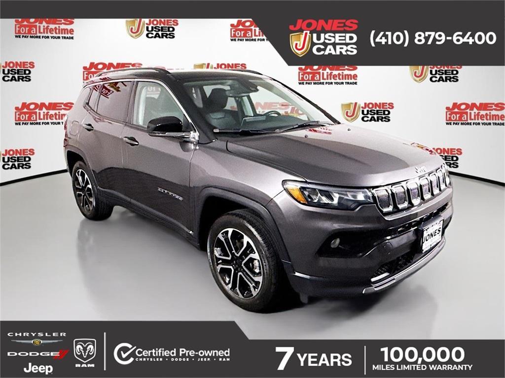 used 2022 Jeep Compass car, priced at $23,995