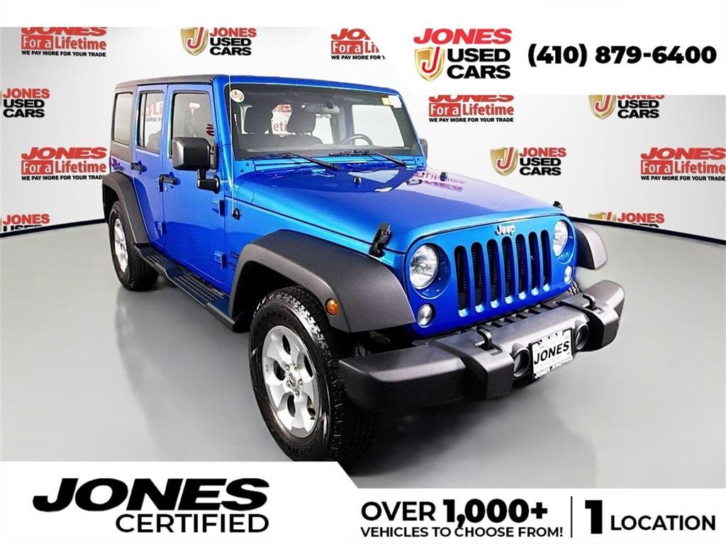 used 2016 Jeep Wrangler Unlimited car, priced at $16,998
